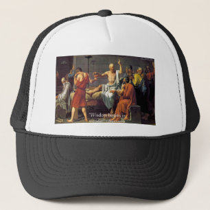 Gorra De Camionero Regalos de Camisetas y Tarjetas de Socrates "Sabid