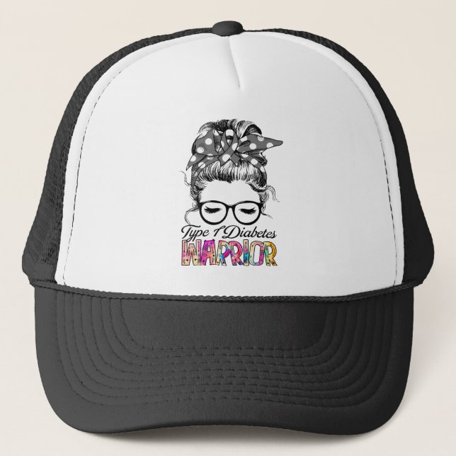 Gorra De Camionero Regalos de cinta de opciones del mes de sensibiliz (Anverso)