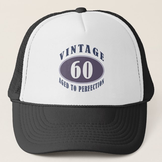 Gorra De Camionero Regalos de cumpleaños 60 para hombres (Anverso)