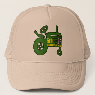 Gorra De Camionero Regalos de cumpleaños del tractor de granja 5tos