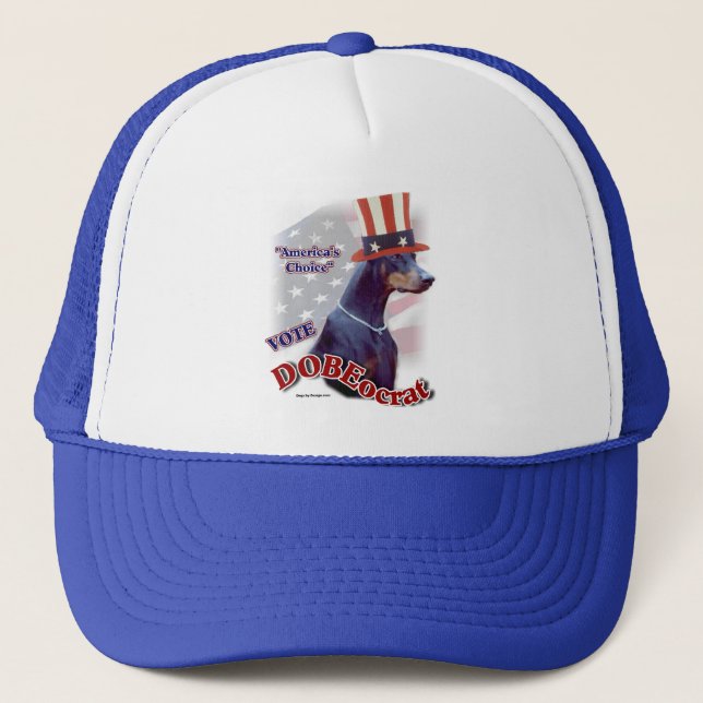 Gorra De Camionero Regalos de Doberman Pinscher (Anverso)