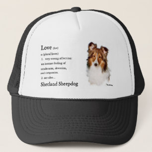 Gorra De Camionero Regalos de estantes de Sheepdog de Shetland