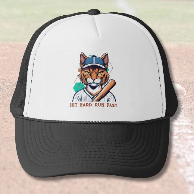 Gorra De Camionero Regalos de gatos de Guay para jugadores de béisbol (Cool Cat Gifts for Baseball Players Lovers Coaches)