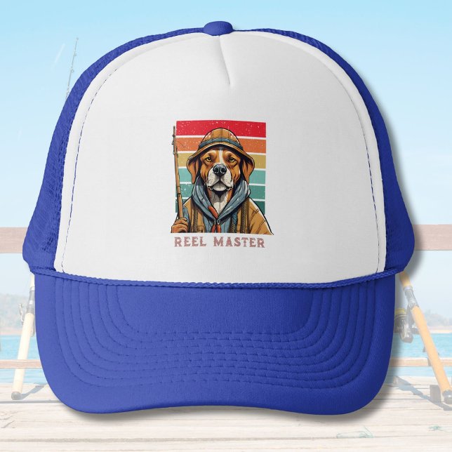 Gorra De Camionero Regalos de jubilación de perros personalizados de  (Custom Cool Dog Retirement Gifts for Fisherman Dad)