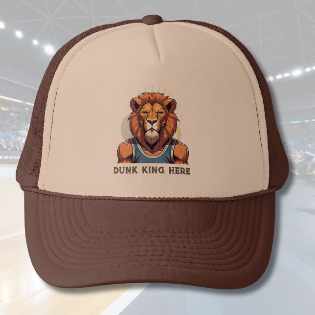 Gorra De Camionero Regalos de leones de Guay para aficionados al entr (Cool Lion Gifts for Basketball Lovers Coach Fans)