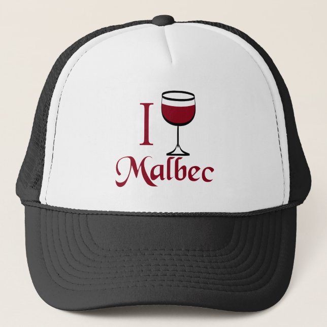 Gorra De Camionero Regalos de Malbec Wine Lover (Anverso)