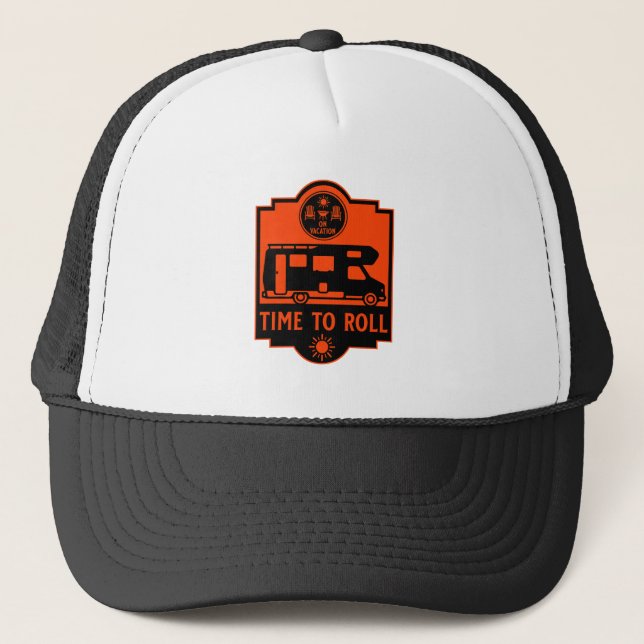 Gorra De Camionero Regalos de Motorhome Campsite (Anverso)