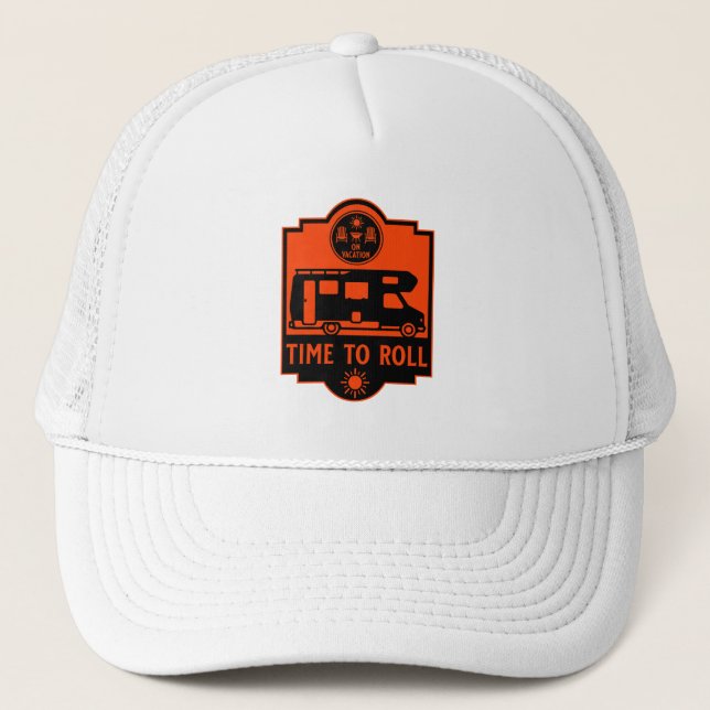 Gorra De Camionero Regalos de Motorhome Campsite (Anverso)