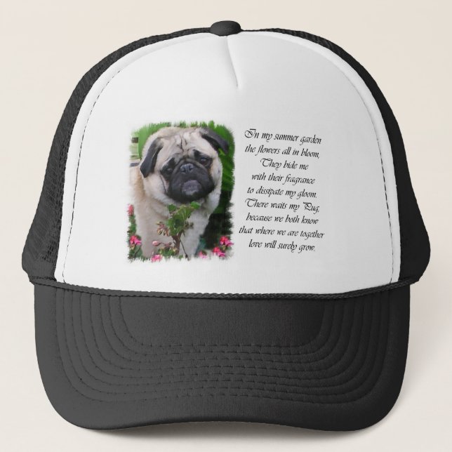 Gorra De Camionero Regalos de Pug Lovers (Anverso)
