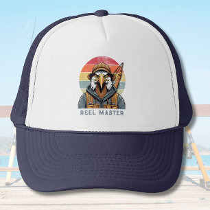 Gorra De Camionero Regalos de retiro de águila vintage para papá pesc