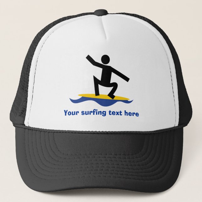 Gorra De Camionero Regalos de surf en su personalizado de tablas de s (Anverso)
