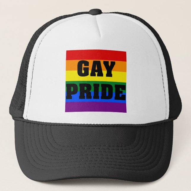 Gorra De Camionero Regalos del orgullo gay (Anverso)