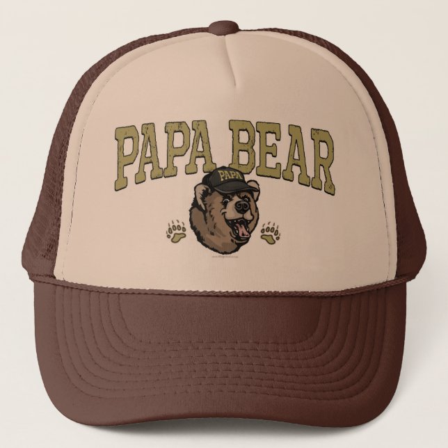Gorra De Camionero Regalos del oso de la papá para el papá (Anverso)