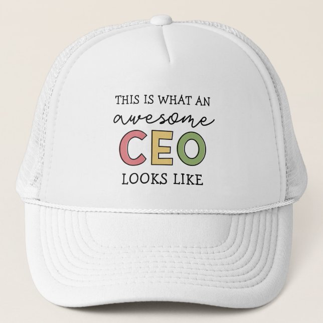 Gorra De Camionero Regalos divertidos para el CEO | Impresionante Dir (Anverso)