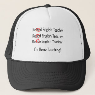 Gorra De Camionero Regalos jubilados del profesor de inglés
