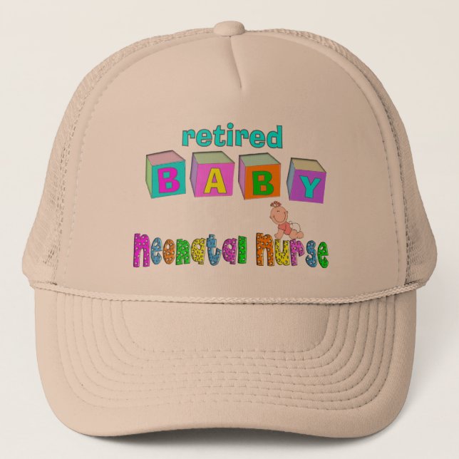 Gorra De Camionero Regalos neonatales jubilados de la enfermera (Anverso)