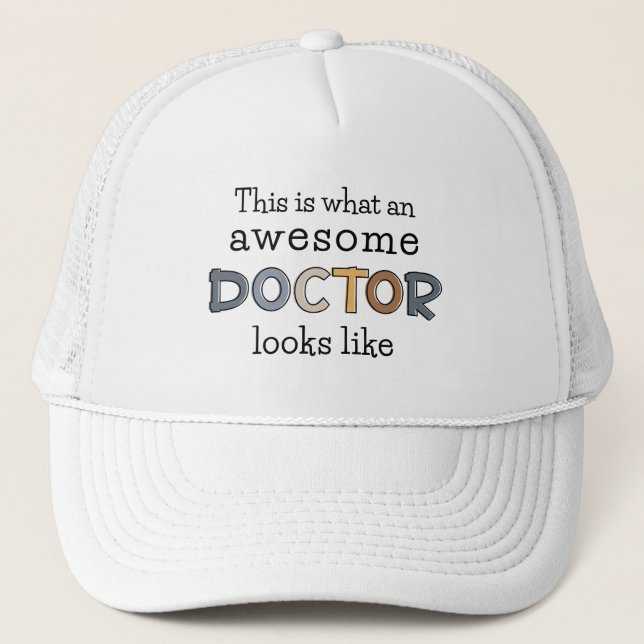 Gorra De Camionero Regalos para médicas divertidos | Impresionante Mé (Anverso)