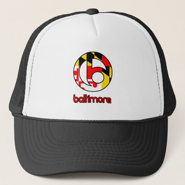 Gorra De Camionero Regalos Personalizados de Baltimore (Anverso)