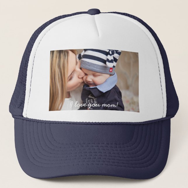 Gorra De Camionero Regalos Personalizados Para Mamá Añade Tu Foto Y T (Anverso)
