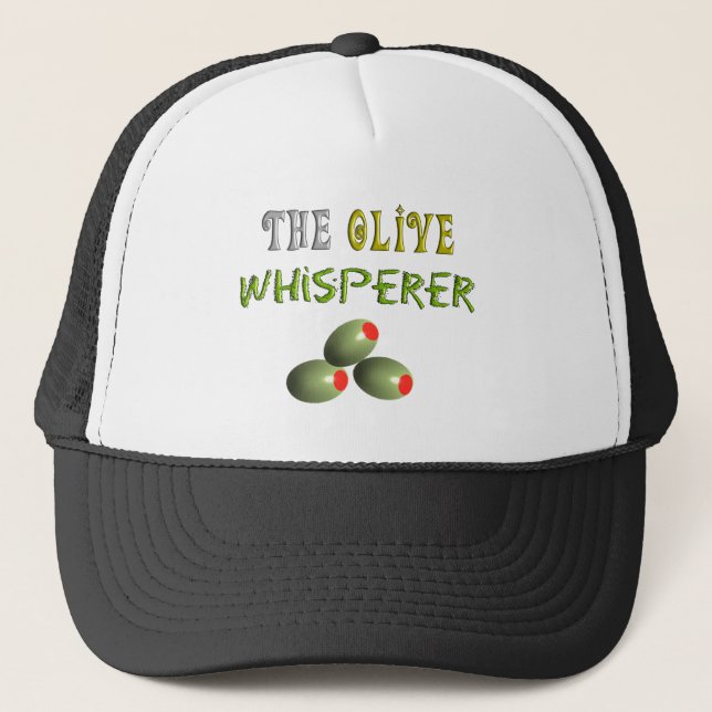 Gorra De Camionero Regalos verdes olivas de los amantes "el Whisperer (Anverso)
