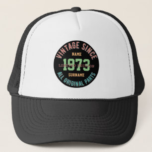 GORRA DE CAMIONERO REGALOS VINTAGE PERSONALIZAR NOMBRE CUMPLEAÑOS AÑO