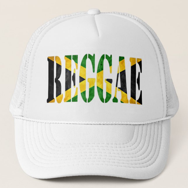 Gorra De Camionero reggae con la bandera de Jamaica (Anverso)