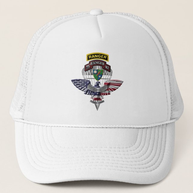 Gorra De Camionero Regimiento Ranger 75 (Anverso)