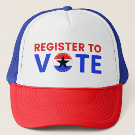 Gorra De Camionero Regístrate Para Votar A Los EEUU Elecciones 2024