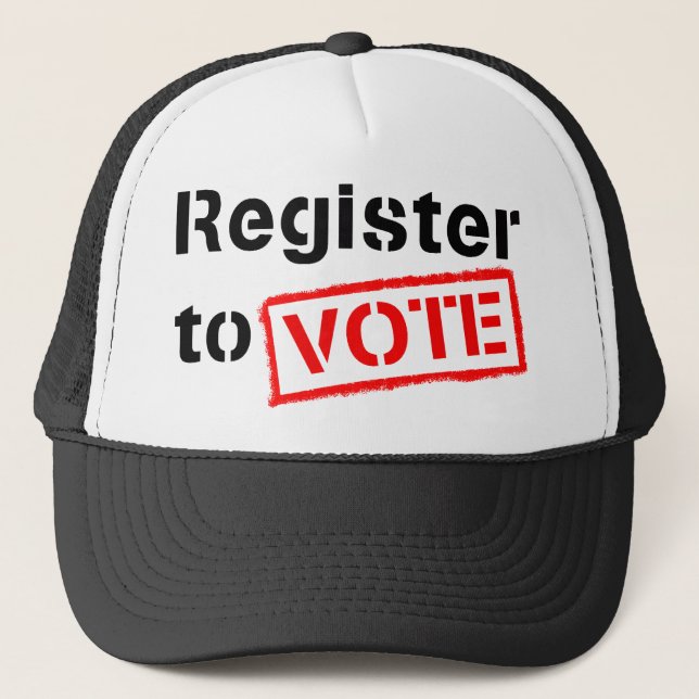 Gorra De Camionero Registro al voto (Anverso)