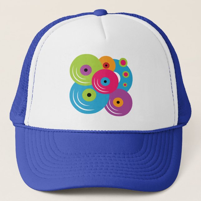 Gorra De Camionero Registros de vinilo (Anverso)