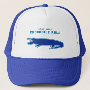 Gorra De Camionero Regla de cocodrilo (azul)