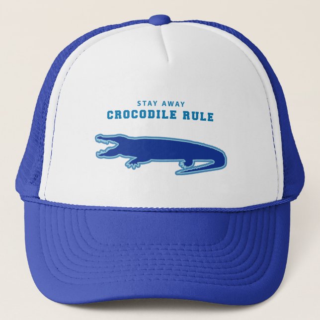 Gorra De Camionero Regla de cocodrilo (azul) (Anverso)