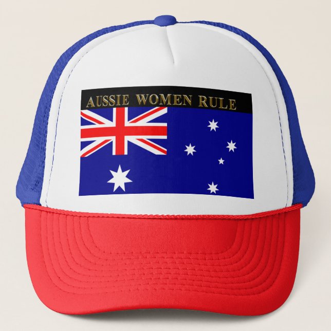 GORRA DE CAMIONERO REGLA DE LAS MUJERES AUSSIE (Anverso)
