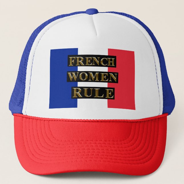 GORRA DE CAMIONERO REGLA DE LAS MUJERES FRANCESAS (Anverso)