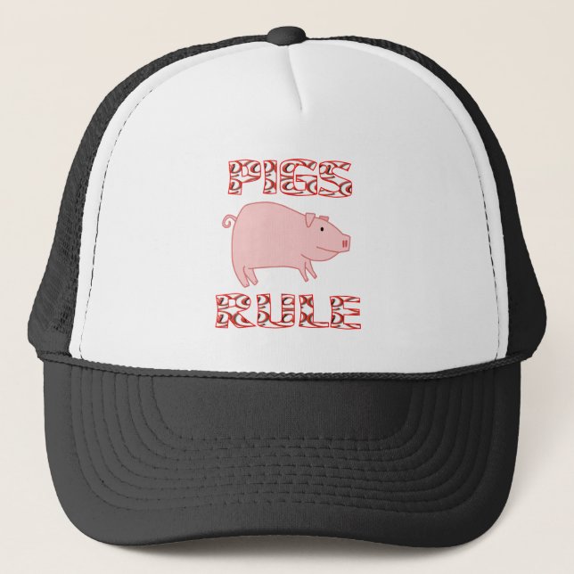 GORRA DE CAMIONERO REGLA DE LOS CERDOS (Anverso)