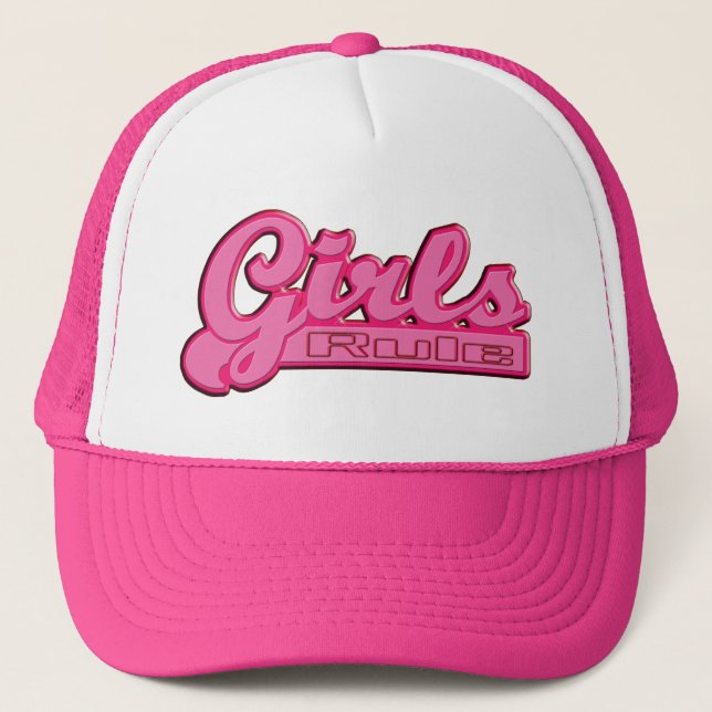Gorra De Camionero Regla de los chicas (Anverso)