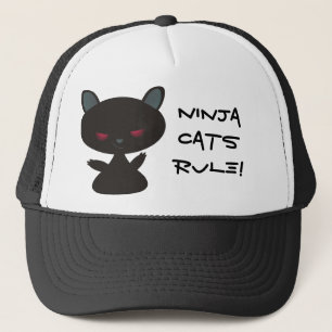Gorra De Camionero ¡Regla de los gatos de Ninja!