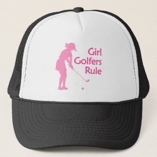 Gorra De Camionero Regla de los golfistas del chica