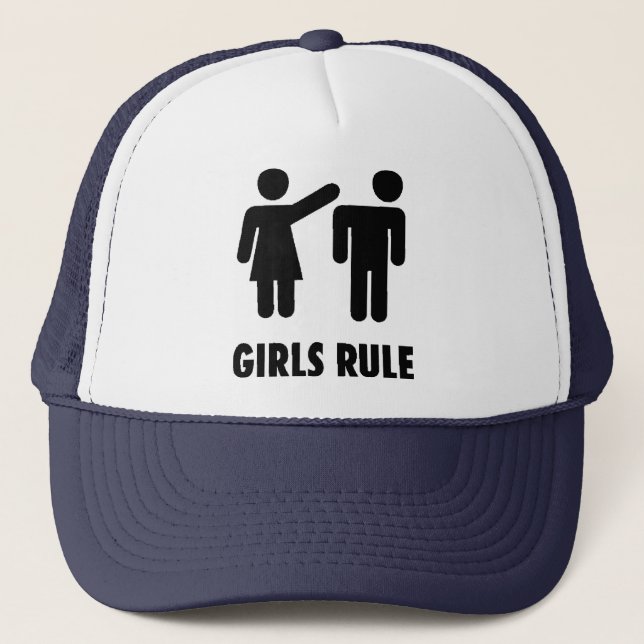 Gorra De Camionero Regla de los Gorra-Chicas (Anverso)