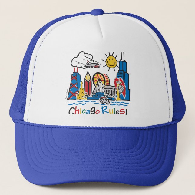 Gorra De Camionero Reglas de Chicago (Anverso)