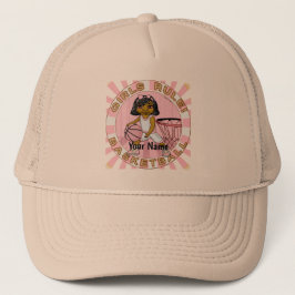 Gorra De Camionero Reglas de chicas Baloncesto 