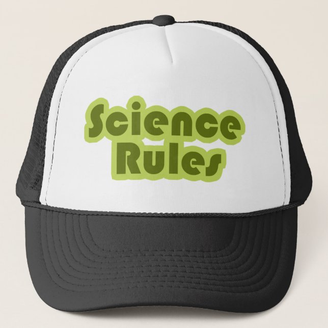 Gorra De Camionero Reglas de ciencia (Anverso)