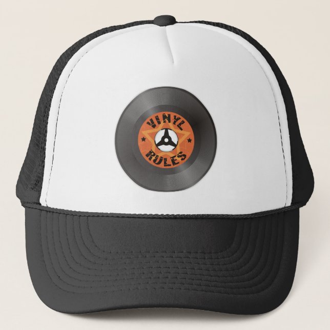 Gorra De Camionero Reglas de vinilo (Anverso)