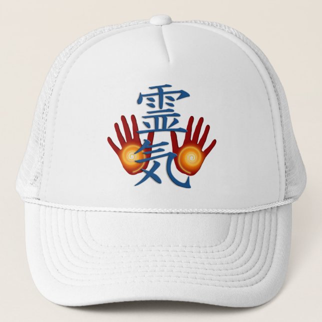 Gorra De Camionero Reiki Hands (Anverso)