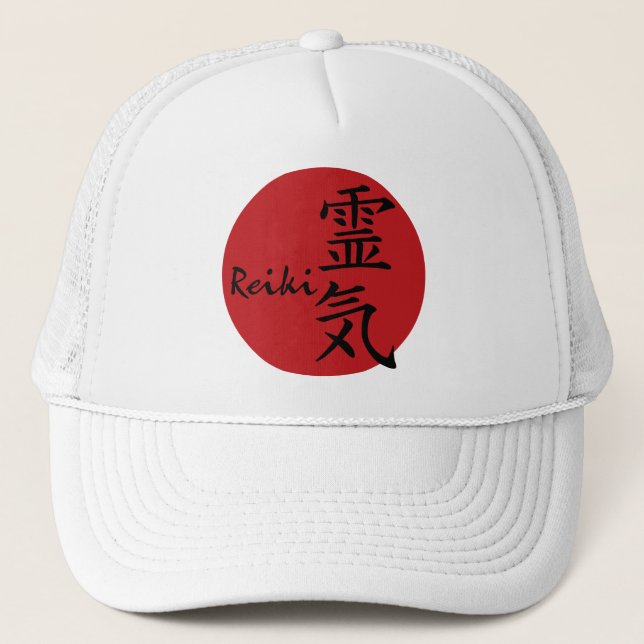 Gorra De Camionero Reiki - rojo (Anverso)
