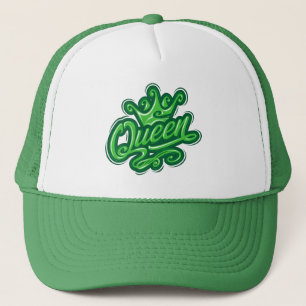 Gorra De Camionero Reina con corona, diseño de tipografía
