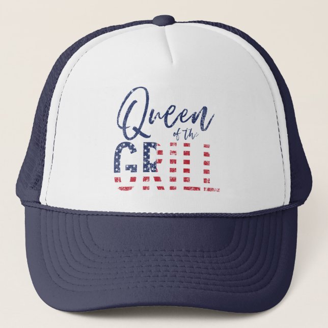 Gorra De Camionero Reina de la parrilla (Anverso)