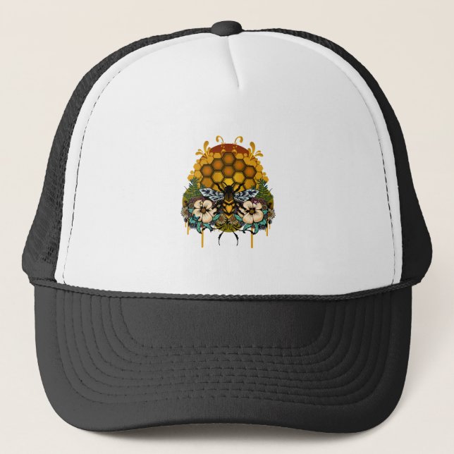 Gorra De Camionero Reina de las abejas (Anverso)