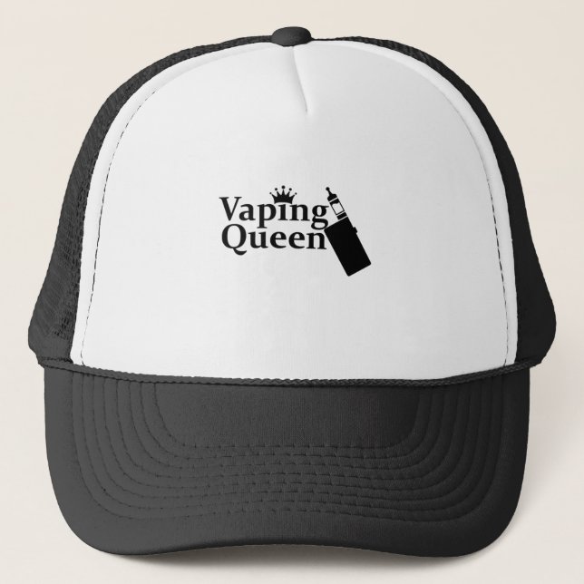 Gorra De Camionero Reina de Vaping (Anverso)