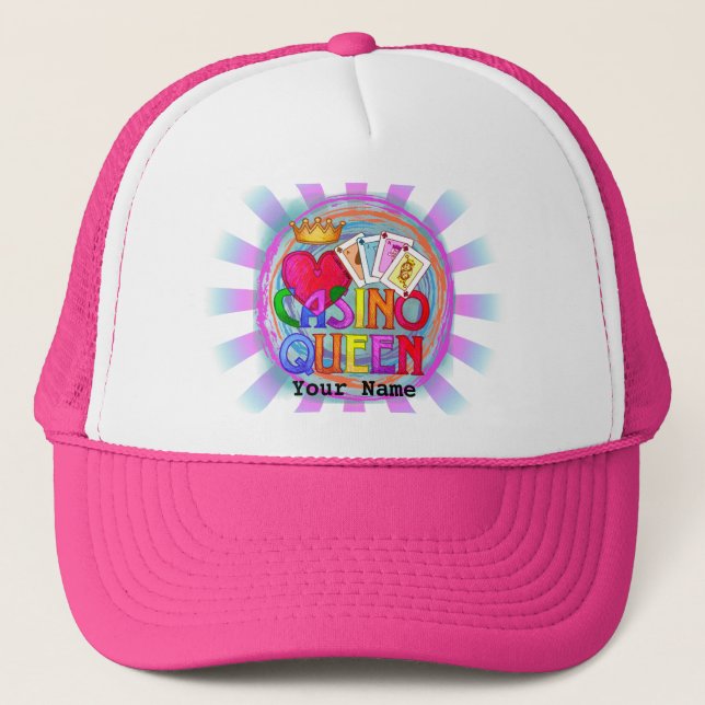 Gorra De Camionero Reina del Casino Rainbow (Anverso)